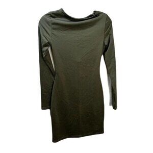 Womens Open Back Mini Dress Long‎ Sleeve Size Small